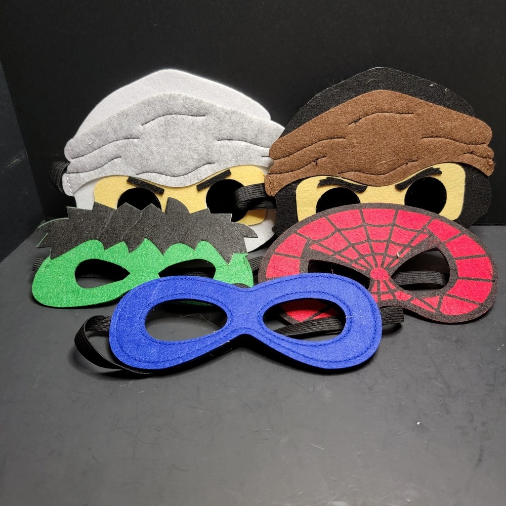 Set‎ Of Five Super Hero Masks